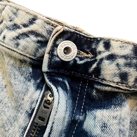 Smoke Rise Jeans Men's 40x32 Moto Pants Distressed Acid Wash Paint Splatter Y2K - Picture 9 of 12